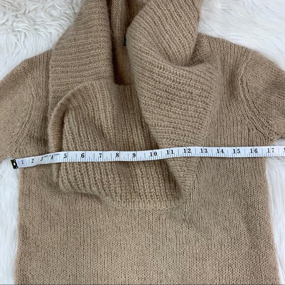 La Redoute Cowl Neck Sweater Tan Size S Wool Blend - Picture 5 of 7